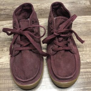 Sanuk Vee K Burgundy Chukka shoes Size 8.5